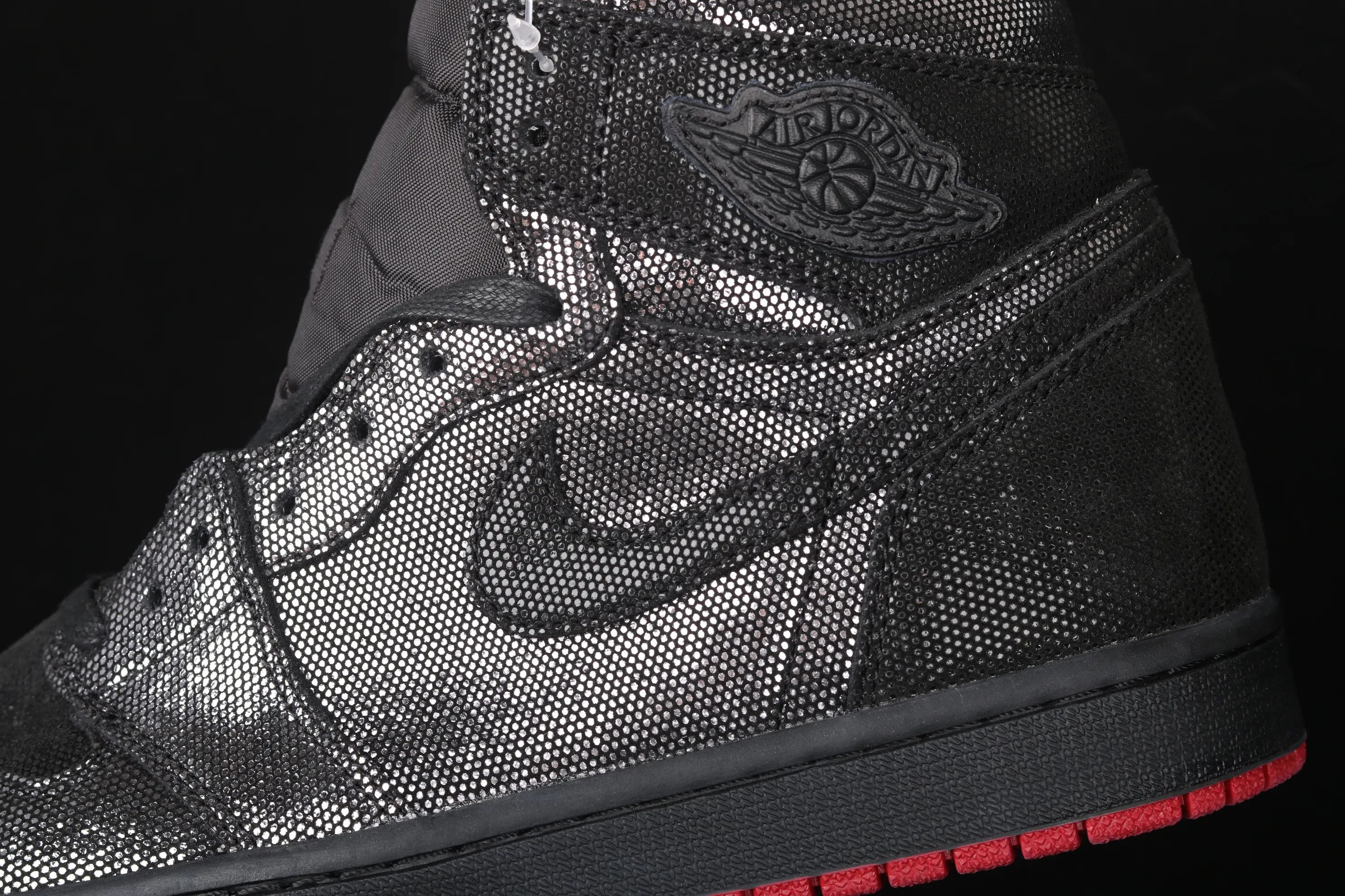 All categories Air Jordan Jordan series basketball shoes Air Jordan 1 High Air Jordan 1 Retro High OG WMNS "SP Gina" AJ1 Joe 1 Black Pearl Joint Black and Red CD7071-001